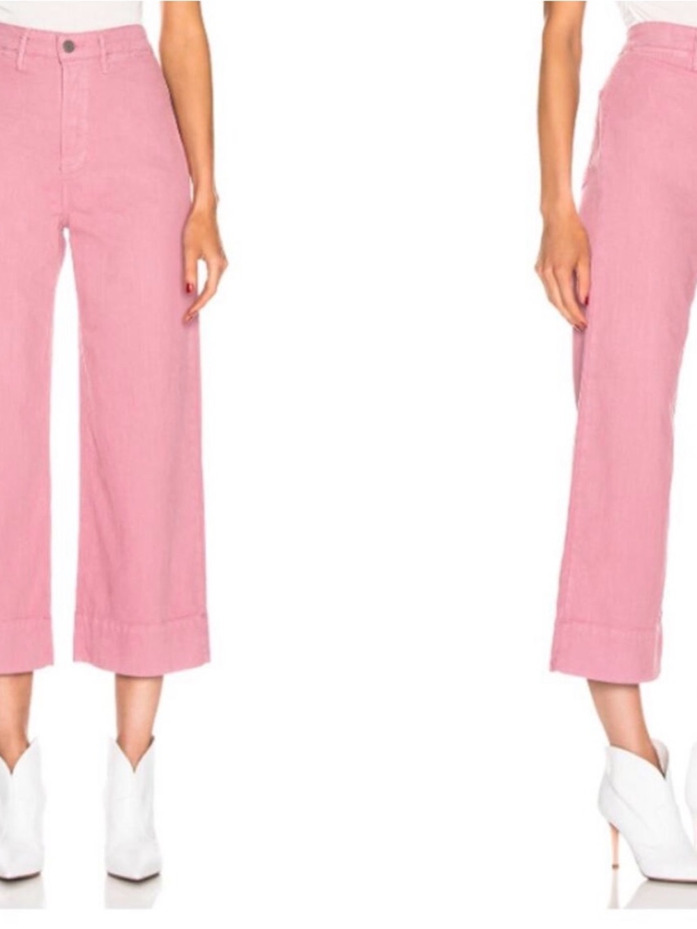 Grlfrnd sz 25 Campbell Jean wide leg in La Dolce Vida (Dusty Pink) great cond